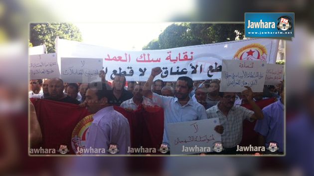 شارع الحبيب بورقيبة : وقفة احتجاجية للعمد المعزولين