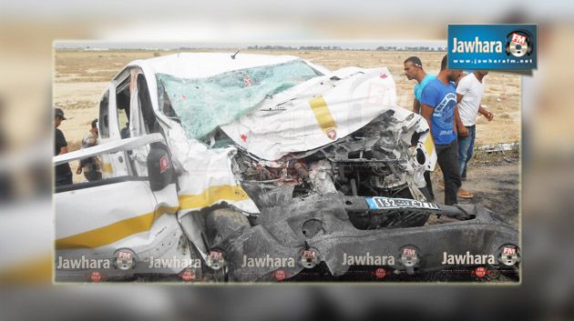 القيروان : وفاة 5 أشخاص وجرح 12 اخرين في حادث مرور