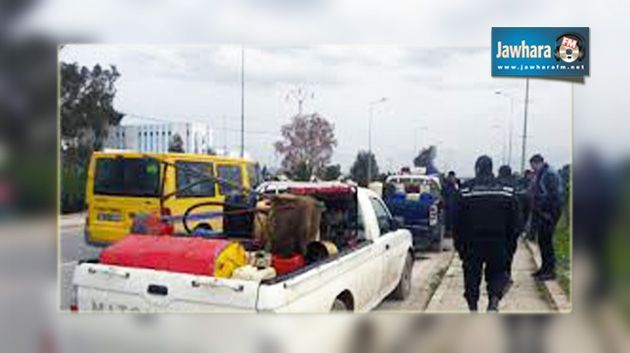 الجم : انقلاب شاحنة تهريب بعد مطاردتها من قبل الأمن