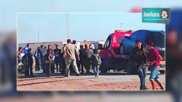المهدية : أهالي المحارزة يقطعون الطريق للمطالبة بالتنمية