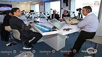 صور استضافة وزير الشباب و الرياضة صابر بوعطي بالمقر الجديد لإذاعة جوهرة أف أم  