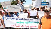 وقفة احتجاجية لمختلف أسلاك قوات الأمن الداخلي بكافة ولاية الجمهورية