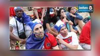 أجواء مباراة فرنسا و سويسرا من شاطئ كوباكابانا