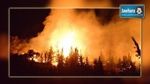 القصرين : حريق بالمنطقة العسكرية المغلقة في جبل السلوم 