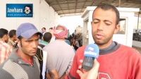 عبور اللاجئين المصريين لمعبر رأس جدير - فيديو
