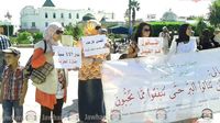 وقفة إحتجاجية للمنظمة التونسية للشغل في ساحة الحكومة بالقصبة