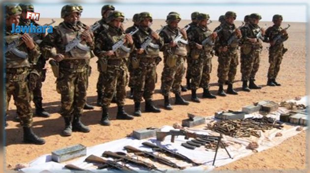 الجيش الجزائري يضبط كمية من الأسلحة والذخيرة