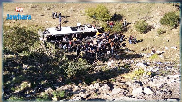 انقلاب حافلة رحلات على متنها 52 شخصا في باجة