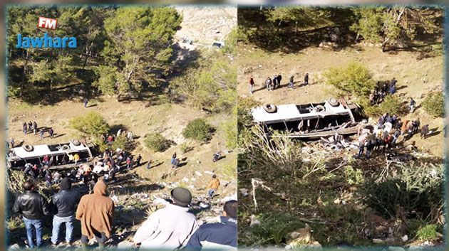 مستجدّات حادث انقلاب حافلة في باجة 