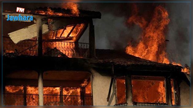 حرائق تدمر مئات المنازل في كاليفورنيا