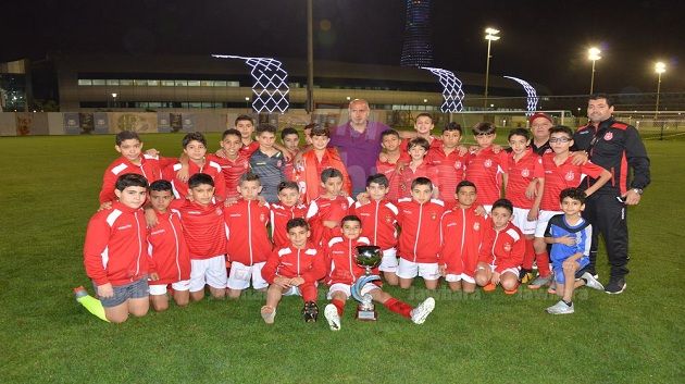  شبان مركز التكوين بالنجم الساحلي يتوجون بكاس الدورة الدولية اسباير