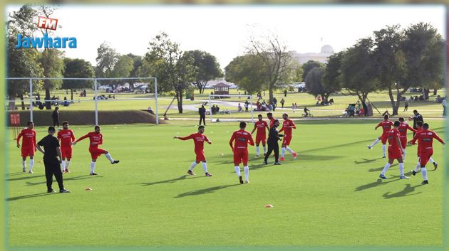 حصة تدريبية صباحية للاعبي المنتخب في مركب اسباير بالدوحة