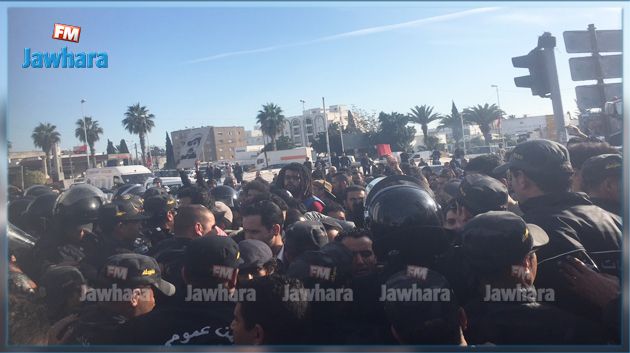 باردو : مناوشات بين محتجين وأمنيين