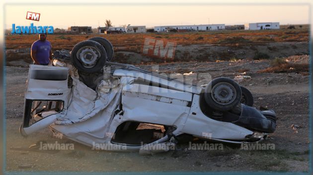 قتيل وجريح في حادث مرور على الطريق الرابطة بين مدنين وتطاوين