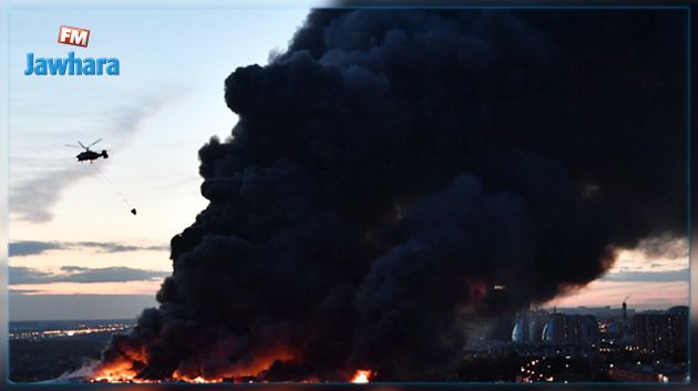 روسيا : مصرع 4 أشخاص على الأقل اثر اندلاع حريق ضخم بمركز تجاري