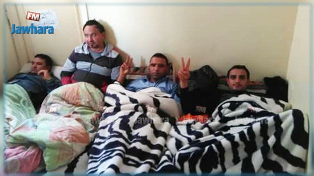 إيقاف 8 من المفروزين أمنيا المعتصمين بمقر معتمدية الحامة