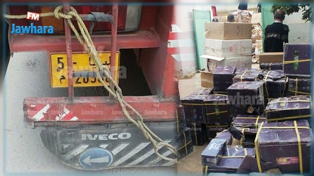 القلعة الكبرى : عملية مطاردة تنتهي بحجز شاحنة ليبية محملة بالسجائر المهربة
