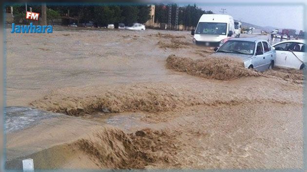 القيروان : تعطل الحركة على الطريق الرابطة بين حاجب العيون والعلا  