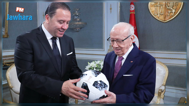 رئيس الجمهورية يستقبل المنتخب الوطني قبل مغادرته إلى روسيا