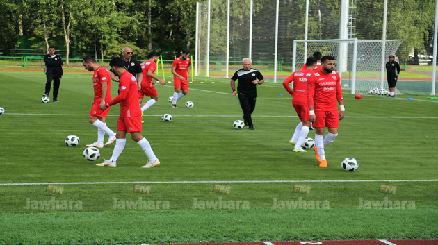 تدريبات المنتخب الوطني في موسكو