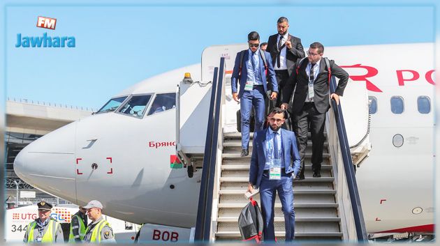 المنتخب التونسي يحل بمدينة سارنسك