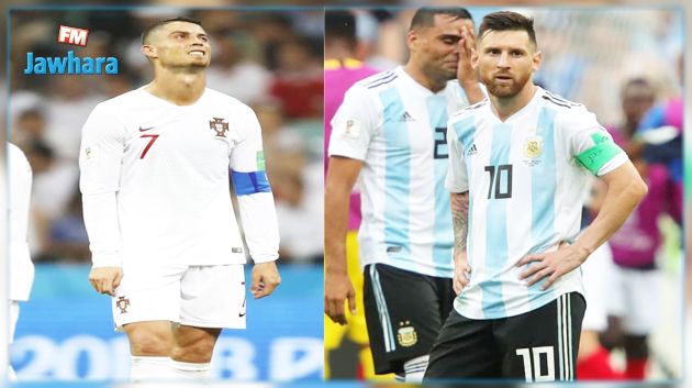 رونالدو و ميسي يغادران المونديال في نفس اليوم