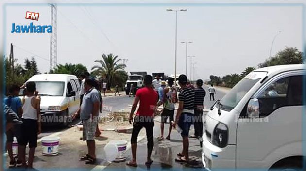 إغلاق الطريق الوطنية عدد 3 