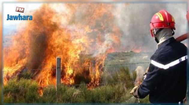 قرمبالية : اندلاع حريق بجبل