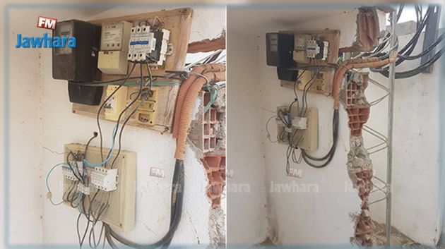 صورة اليوم من المسعدين : أسلاك كهربائية مكشوفة وغير محمية ومواطنون يطلقون نداء استغاثة