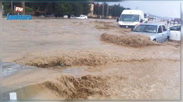 الوسلاتية : الأمطار تعزل 'السمارة' والأهالي يستغيثون