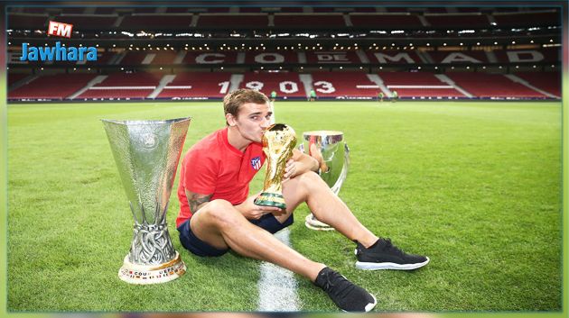 غضب اتلتيكو مدريد بسبب غياب غريزمان عن القائمة النهائية لجائزة افضل لاعب