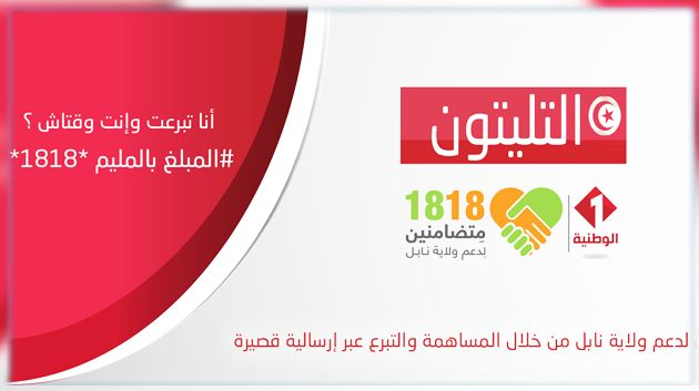 غدا الأحد : 14 ساعة من البث المباشر لجمع تبرعات لفائدة المتضررين من فيضانات ولاية نابل