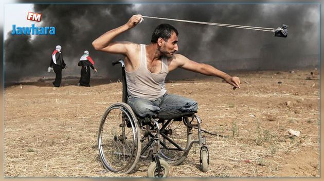 صورة المُقعد الفلسطيني تفوز بجائزة دولية