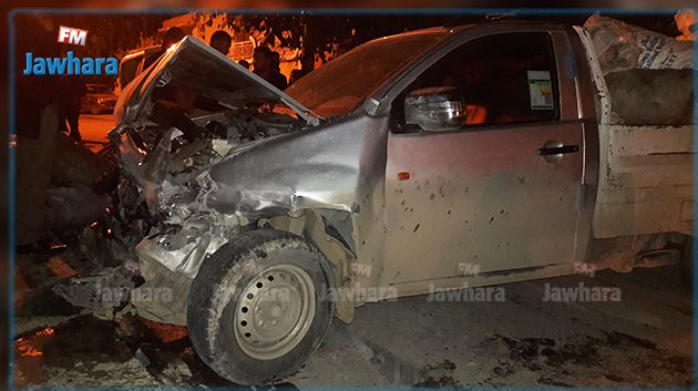 الوسلاتية : حادث مرور واصطدام بمسكن أثناء مطاردة أمنية جراء عدم الامتثال لإشارة التوقّف