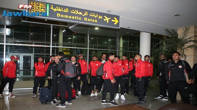 المنتخب الوطني لكرة القدم يصل الى الاسكندرية