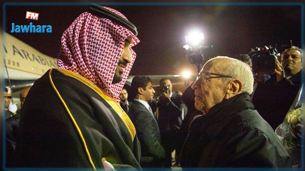 قائد السبسي يستقبل ولي العهد السعودي (صور)