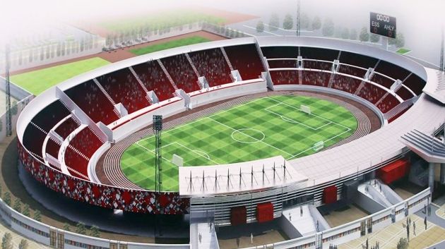 المخطط التوضيحي لمشروع توسعة الملعب الأولمبي بسوسة