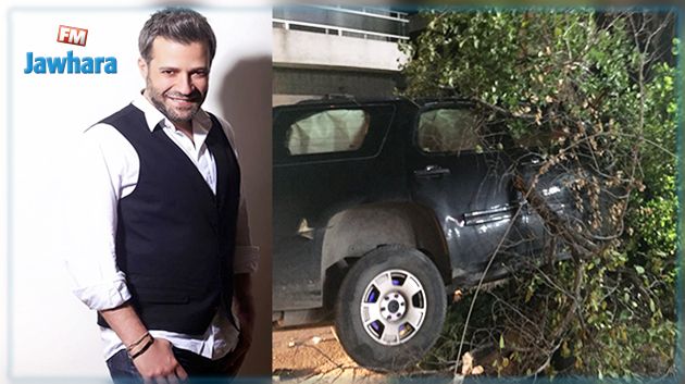 الفنان اللبناني زين العمر ينجو من حادث مرور مروع (صور)