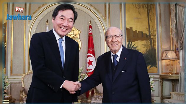 رئيس الجمهورية يستقبل الوزير الأول لرئيس كوريا الجنوبية