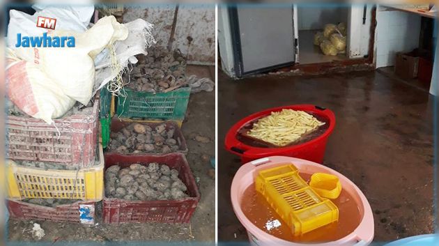 أريانة : حجز أطنان من البطاطا مخزنة في ظروف غير صحية