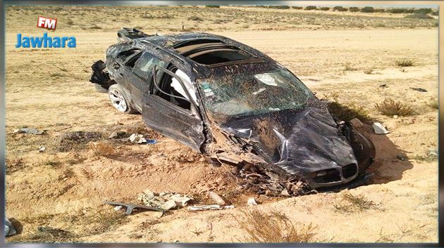 تفاصيل حادث سيارة عبد السلام اليونسي و مرافقيه