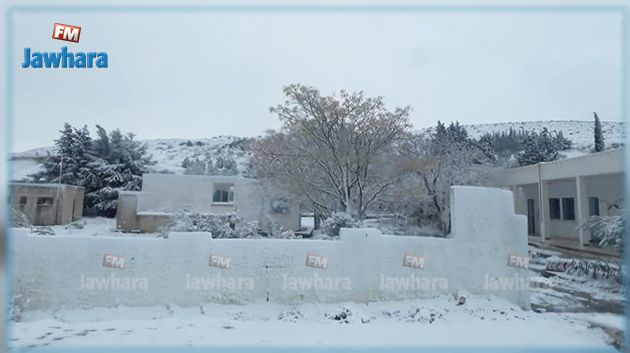 بالصور : تساقط الثلوج في سليانة