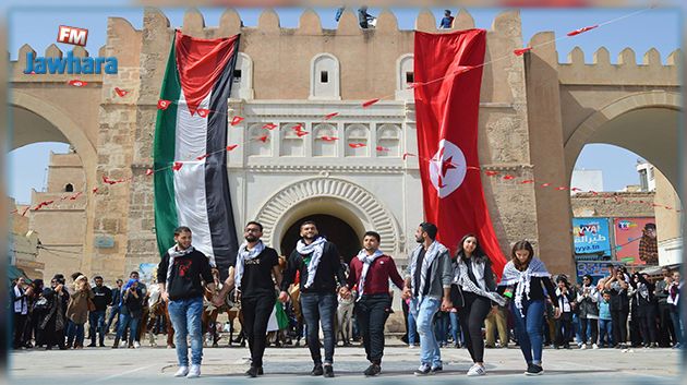 افتتاح الدورة الاولى لمهرجان الكوفية الفلسطينية للتراث والثقافة في صفاقس