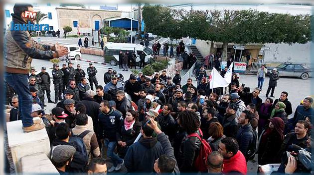 احتجاجات طلابية في سيدي بوزيد