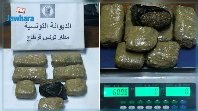 مطار قرطاج : حجز صفائح من الماريخوانا بحوزة مسافر إيفواري