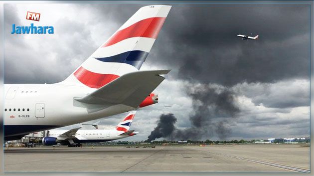 انفجار هائل بمحيط مطار هيثرو بلندن
