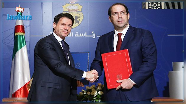 الشاهد ونظيره الإيطالي يعلنان نتائج الاجتماع الأول للمجلس الأعلى الاستراتيجي للتّعاون التونسي الإيطالي