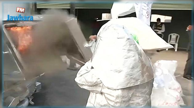 فيديو : إتلاف أكثر من 15 طنا من المخدرات