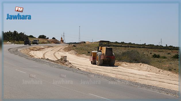 تقدم أشغال مضاعفة الطريق الرابطة بين نابل ومنزل تميم‎