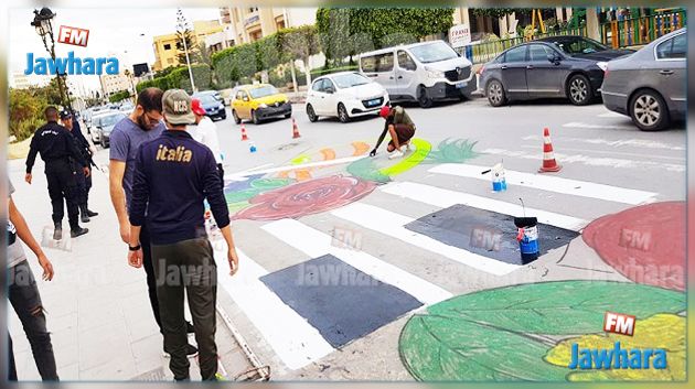 لوحات فنية تُزَيِّن الطريق السياحية بسوسة (صور)